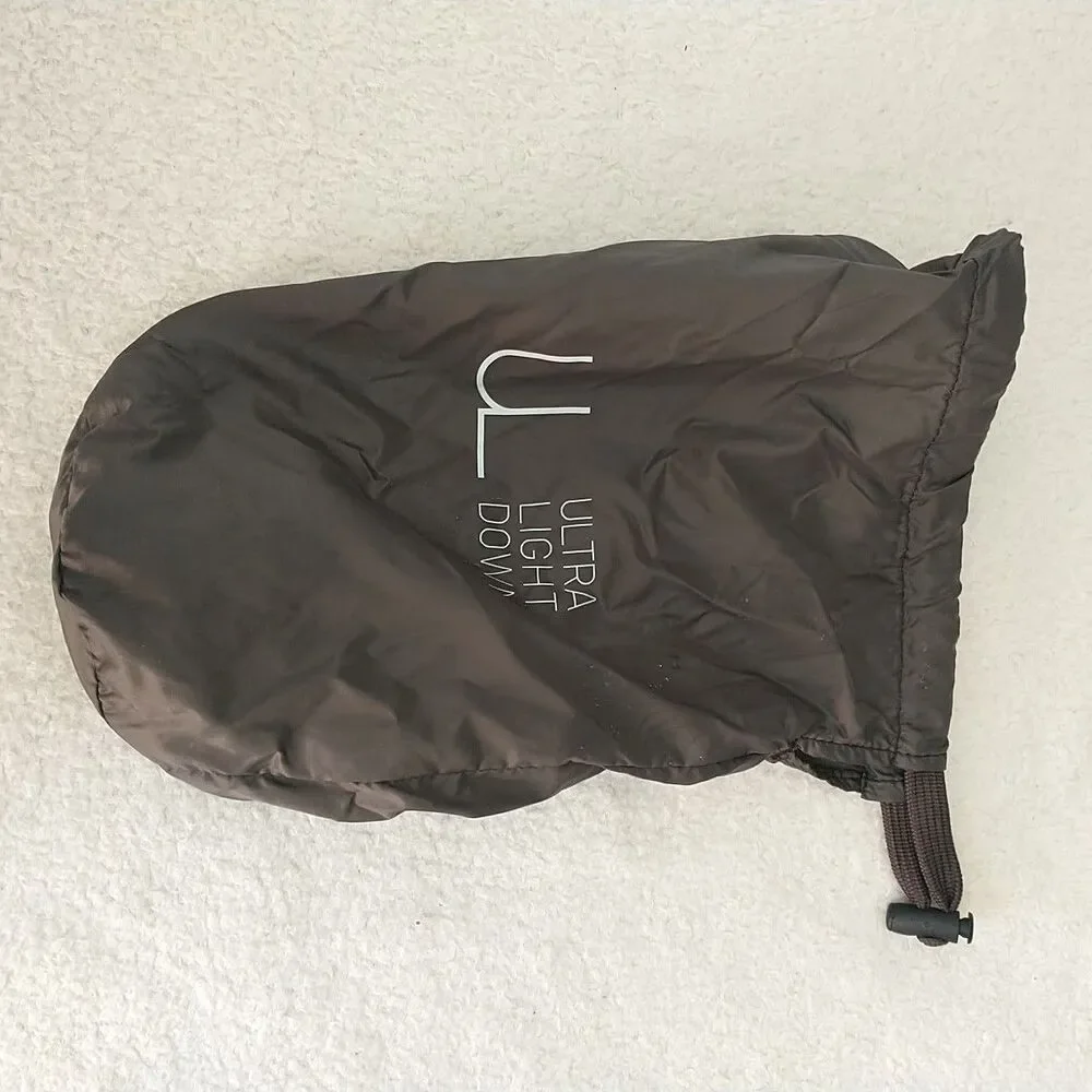 Uniqlo Ultra Light Down Compact Jacket Womens S Black Snap Button Quilted Puffer - Picture 8 of 8